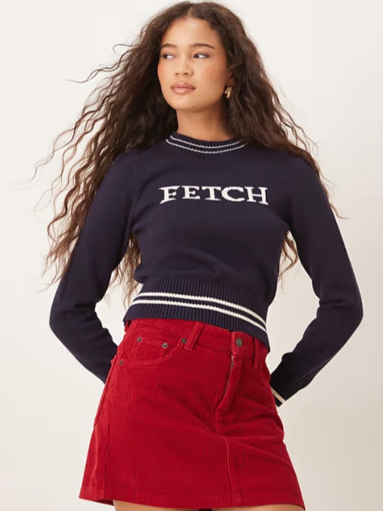 House Of Sunny Fetch Crew Jumper/Sweater - Nwt - Uk Size 8 (Us Size 2-4)